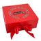 Motorcycle Gift Boxes with Magnetic Lid - Red - Front