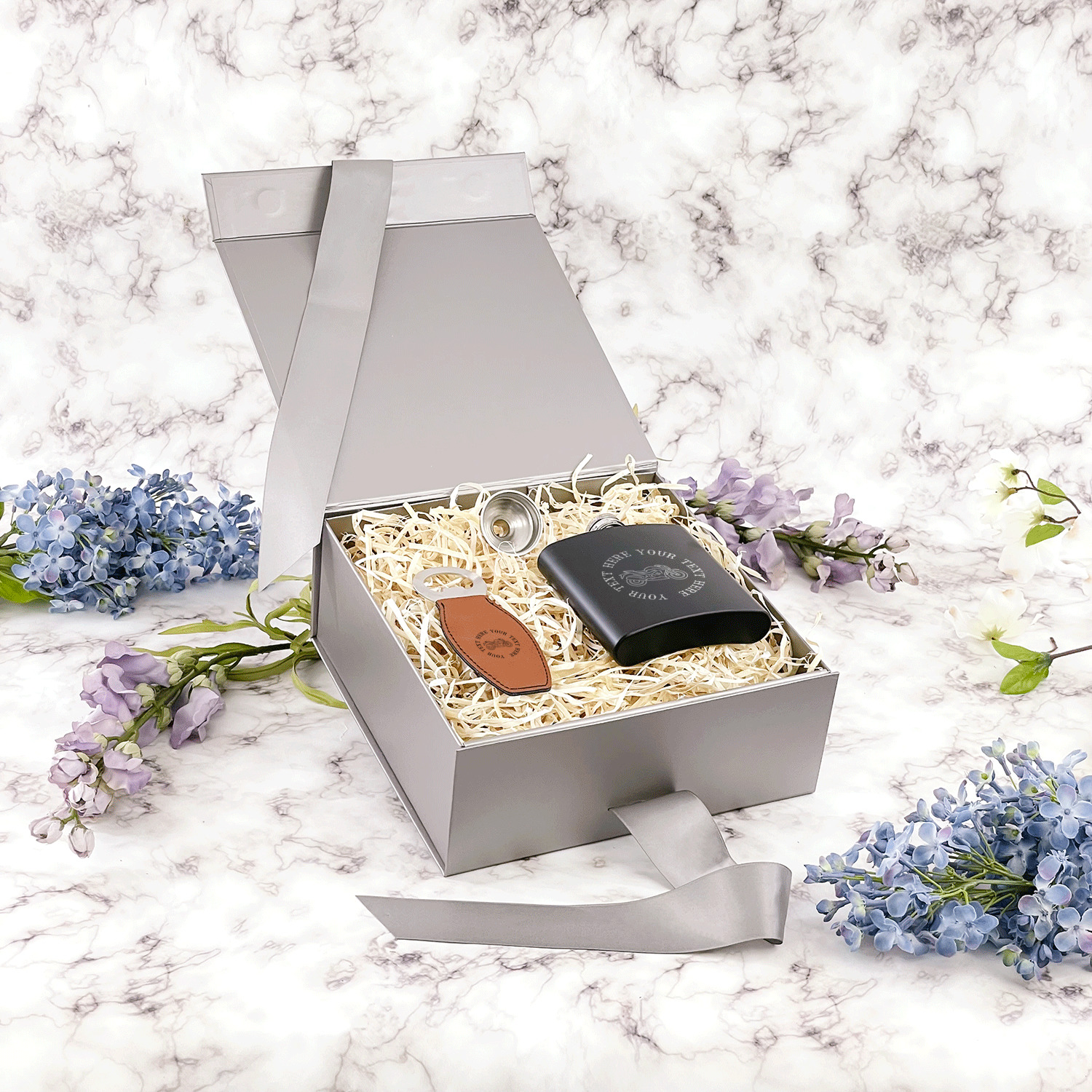 Custom Motorcycle Gift Box with Magnetic Lid (Personalized
