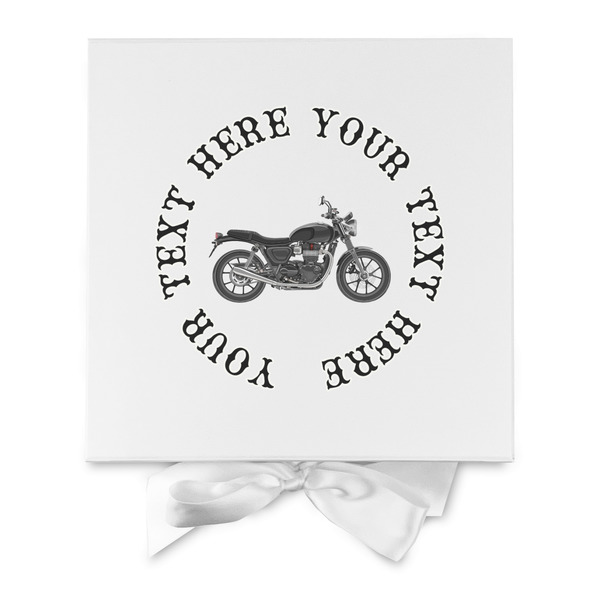Motorcycle Gift Boxes with Magnetic Lid - White - Approval