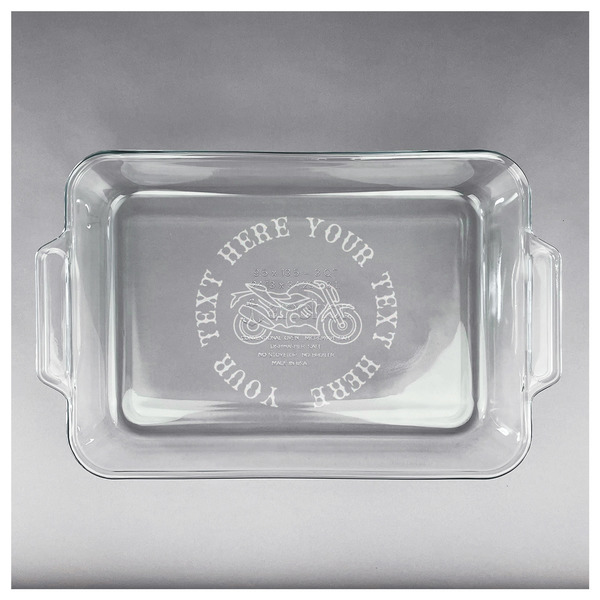 Motorcycle Glass Baking Dish - APPROVAL (13x9)