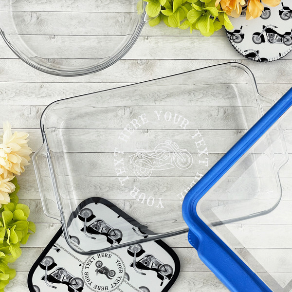 Motorcycle Glass Baking Dish - LIFESTYLE (13x9)