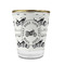 Motorcycle Glass Shot Glass - 1.5 oz - with Gold Rim - Set of 4 (Personalized)