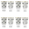 Motorcycle Glass Shot Glass - with gold rim - Set of 4 - APPROVAL