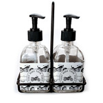 Motorcycle Glass Soap & Lotion Bottle Set (Personalized)