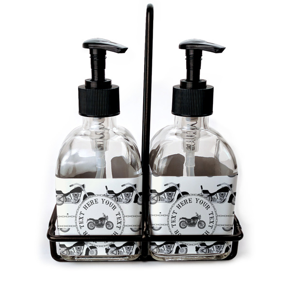 Custom Motorcycle Glass Soap & Lotion Bottles (Personalized)