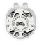 Motorcycle Golf Ball Marker - Hat Clip - Silver