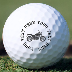 Motorcycle Golf Balls - Non-Branded - Set of 3 (Personalized)