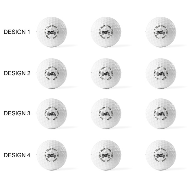 Motorcycle Golf Balls - Titleist - Set of 12 - APPROVAL