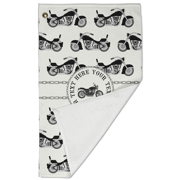 Motorcycle Golf Towel - Folded (Large)