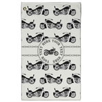 Motorcycle Golf Towel - Poly-Cotton Blend w/ Name or Text