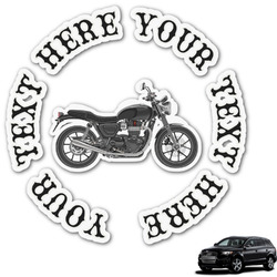 Motorcycle Graphic Car Decal (Personalized)