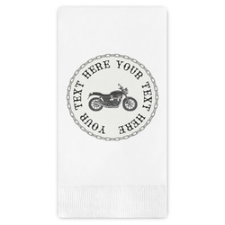 Motorcycle Guest Napkins - Full Color - Embossed Edge (Personalized)