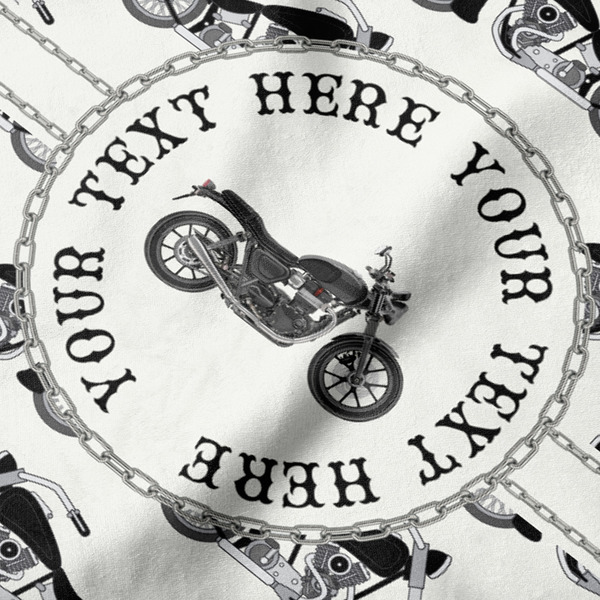 Motorcycle Hooded Baby Towel- Detail Close Up