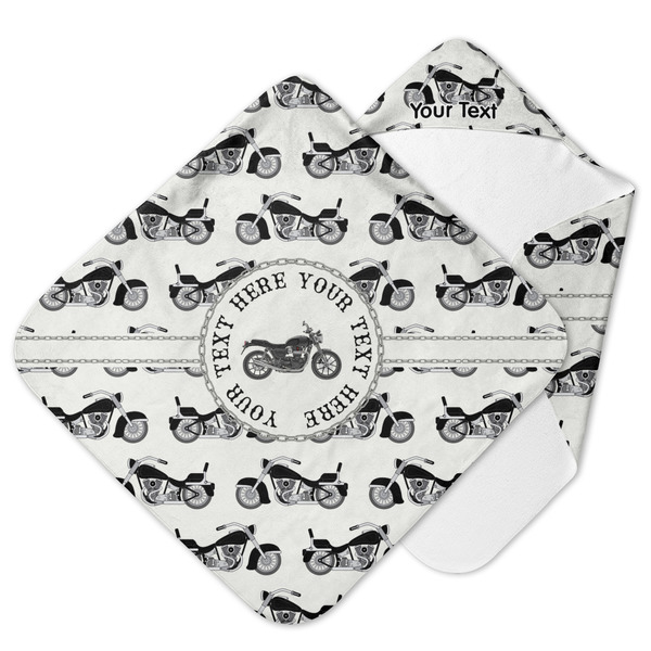 Custom Motorcycle Hooded Baby Towel (Personalized)