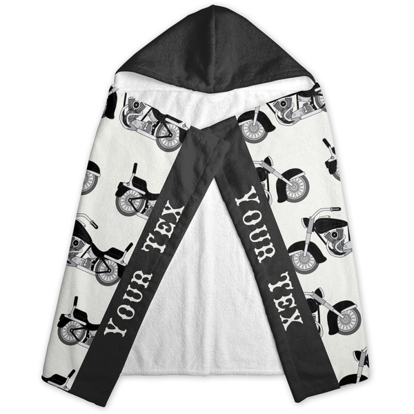 Motorcycle Hooded Towel - Folded