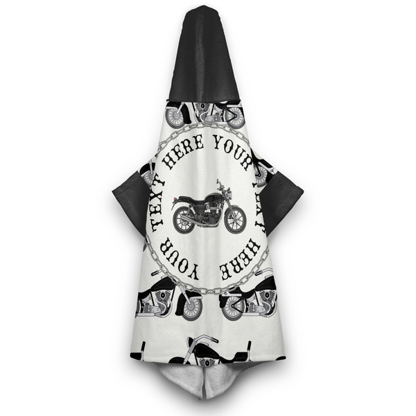 Motorcycle Hooded Towel - Hanging