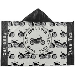 Motorcycle Kids Hooded Towel (Personalized)