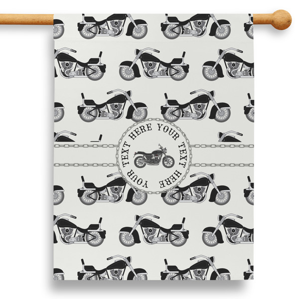 Custom Motorcycle 28" House Flag (Personalized)