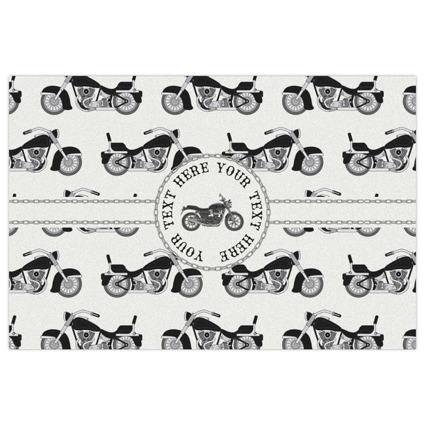 Motorcycle Indoor / Outdoor Rug - 4'x6' - Front Flat