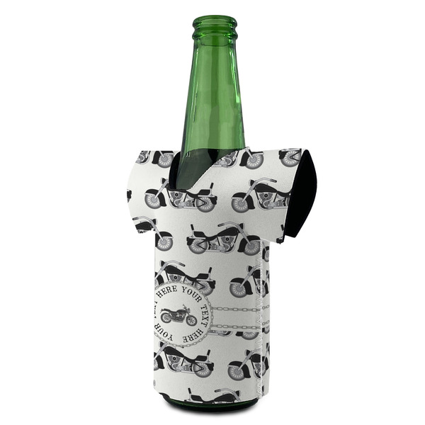 Motorcycle Jersey Bottle Cooler - ANGLE (on bottle)
