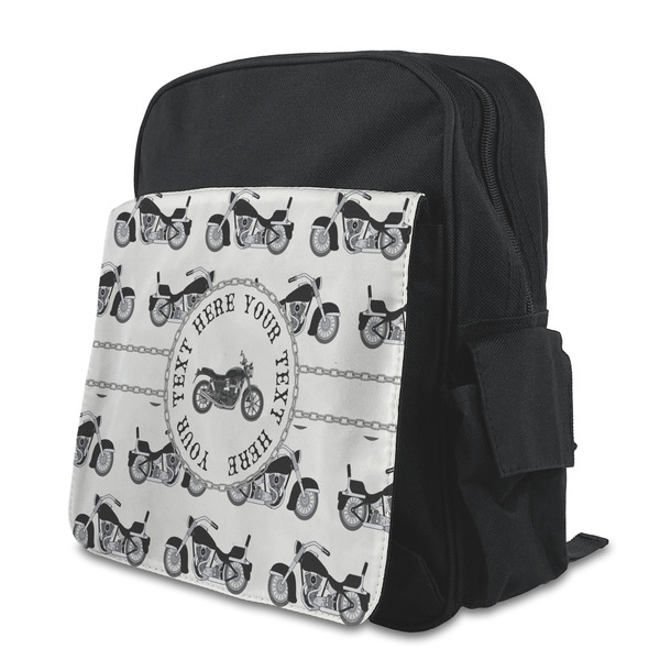 Custom Motorcycle Preschool Backpack (Personalized)