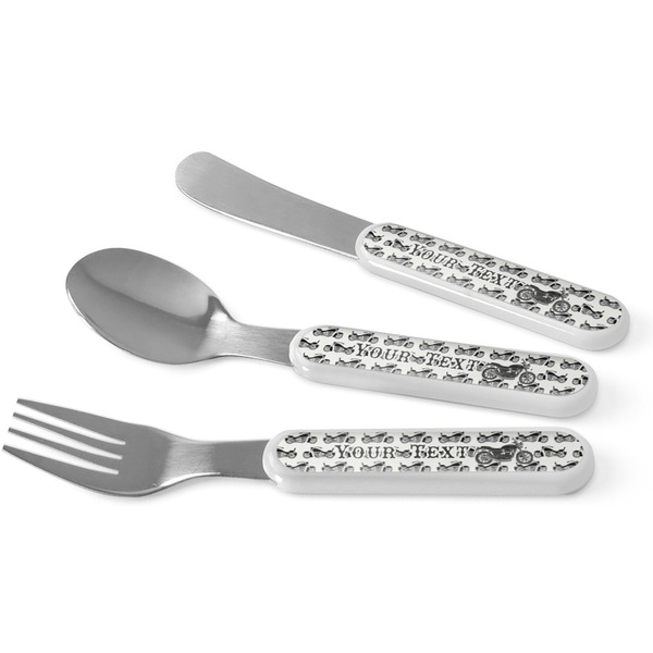 Custom Motorcycle Kid's Flatware (Personalized)