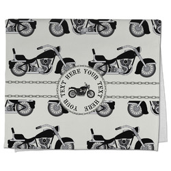 Motorcycle Kitchen Towel - Poly Cotton w/ Name or Text