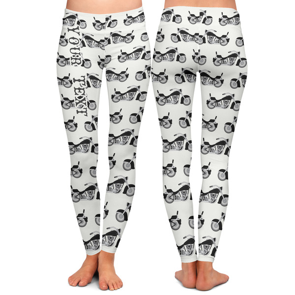 Motorcycle Ladies Leggings - Front and Back