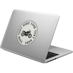 Motorcycle Laptop Decal (Personalized)
