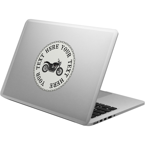 Custom Motorcycle Laptop Decal (Personalized)