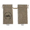 Motorcycle Large Burlap Gift Bags - Front Approval