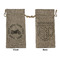 Motorcycle Large Burlap Gift Bags - Front & Back