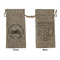Motorcycle Large Burlap Gift Bag - Front & Back (Personalized)