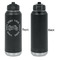 Motorcycle Laser Engraved Water Bottles - Front Engraving - Front & Back View