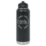 Motorcycle Water Bottle - Laser Engraved - Front (Personalized)