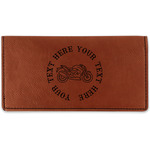 Motorcycle Leatherette Checkbook Holder (Personalized)