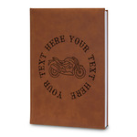 Motorcycle Leatherette Journal - Large - Double Sided (Personalized)