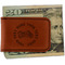 Motorcycle Leatherette Magnetic Money Clip - Front