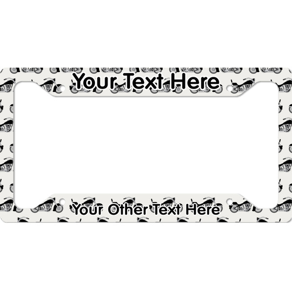 Custom Motorcycle License Plate Frame (Personalized)