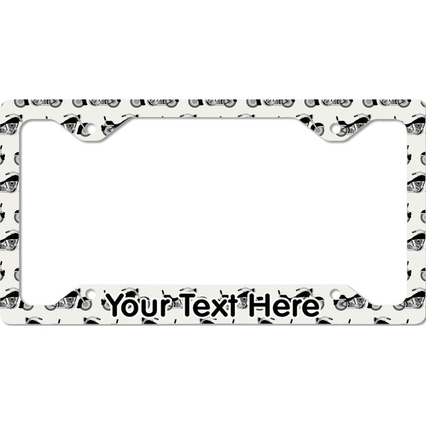 Custom Motorcycle License Plate Frame - Style C (Personalized)