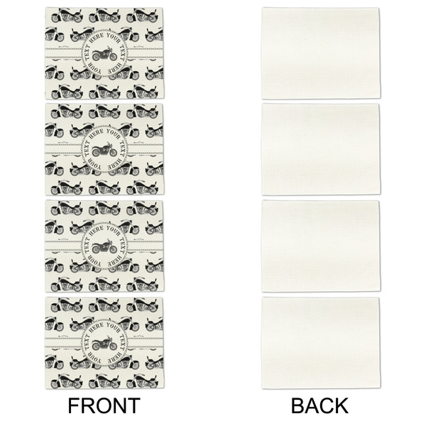 Motorcycle Linen Placemat - APPROVAL Set of 4 (single sided)