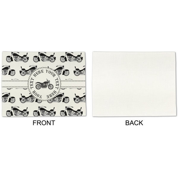 Motorcycle Linen Placemat - APPROVAL Single (single sided)