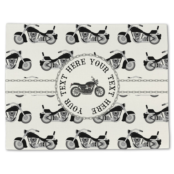 Motorcycle Linen Placemat - Front