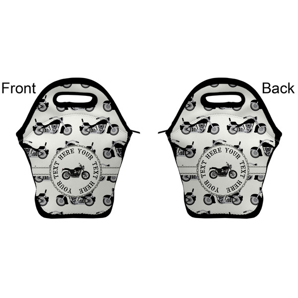 Motorcycle Lunch Bag - Front and Back