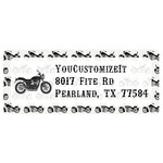 Motorcycle Return Address Labels (Personalized)