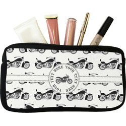 Motorcycle Makeup / Cosmetic Bag - Small (Personalized)