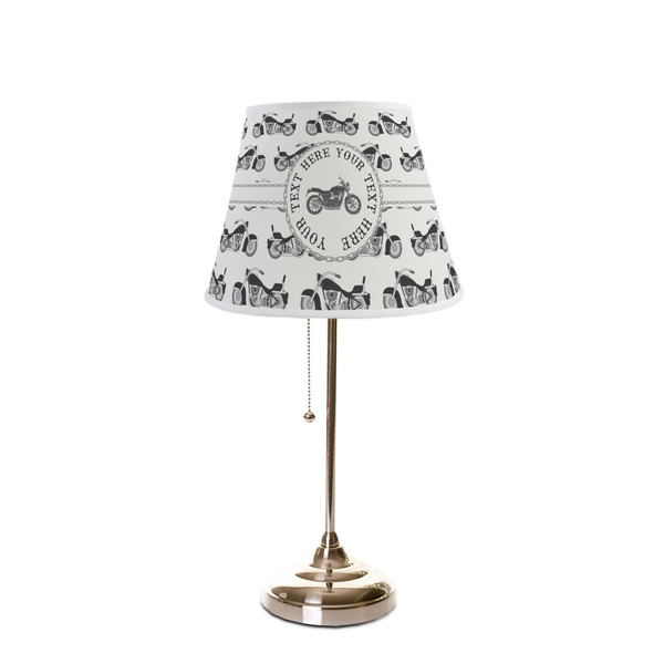 Motorcycle Poly Film Empire Lampshade - On Stand