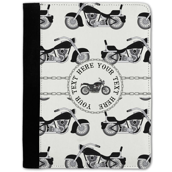 Custom Motorcycle Notebook Padfolio - Medium w/ Name or Text