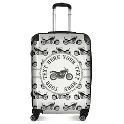 Motorcycle Suitcase - 24" Medium - Checked (Personalized)