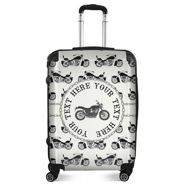 Custom Motorcycle Suitcase - 24" Medium - Checked (Personalized)